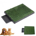 Inodoro para Perros con Césped Artificial, Tapete de Entrenamiento para Cachorros, Bandeja Sanitaria con Drenaje, Almohadilla de Inodoro Interior para Perros Pequeños y Medianos