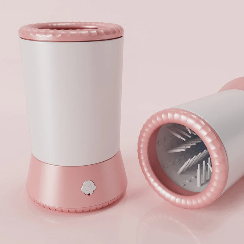 Lavadora de patas de perro portátil para mascotas, limpiador automático de patas de mascotas, masajeador eléctrico de patas, limpiador de patas de perro recargable por USB automático