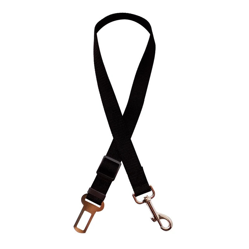 Accesorios ajustables para perros, cinturón de seguridad de coche para perros y gatos, asiento para mascotas, arnés para perros, Clip de plomo, palanca de seguridad, collares de tracción para perros
