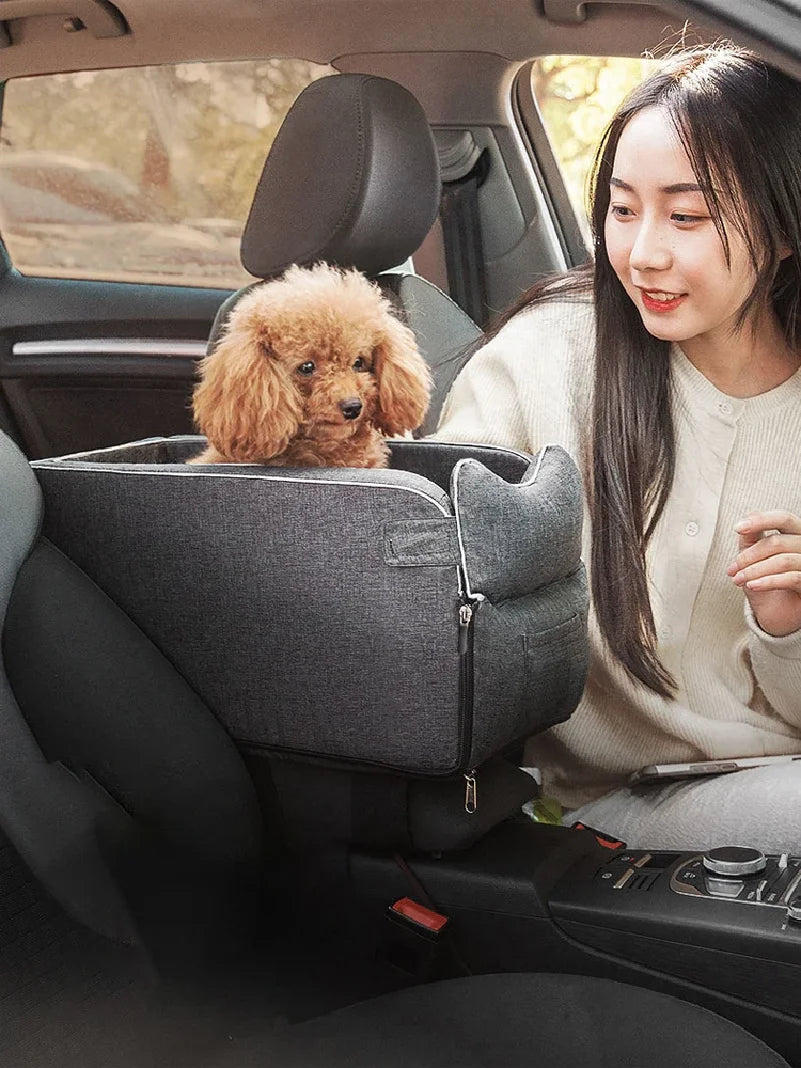 Asiento de Coche Portátil para Perros y Gatos, Cama de Viaje Segura para Mascotas, Transportín para Perros, Protección, Accesorios para Gatos