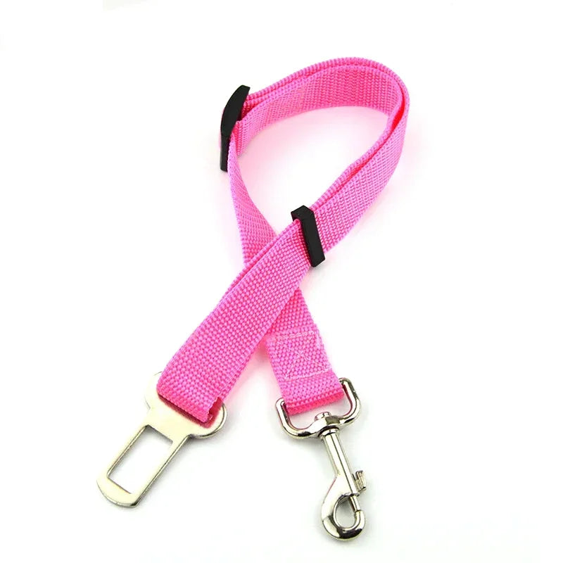 Cinturón de Seguridad Ajustable para Mascotas, Perros y Gatos, Arnés para Asiento de Coche, Clip de Seguridad, Correa de Tracción, Collares para Perros, Accesorios para Perros