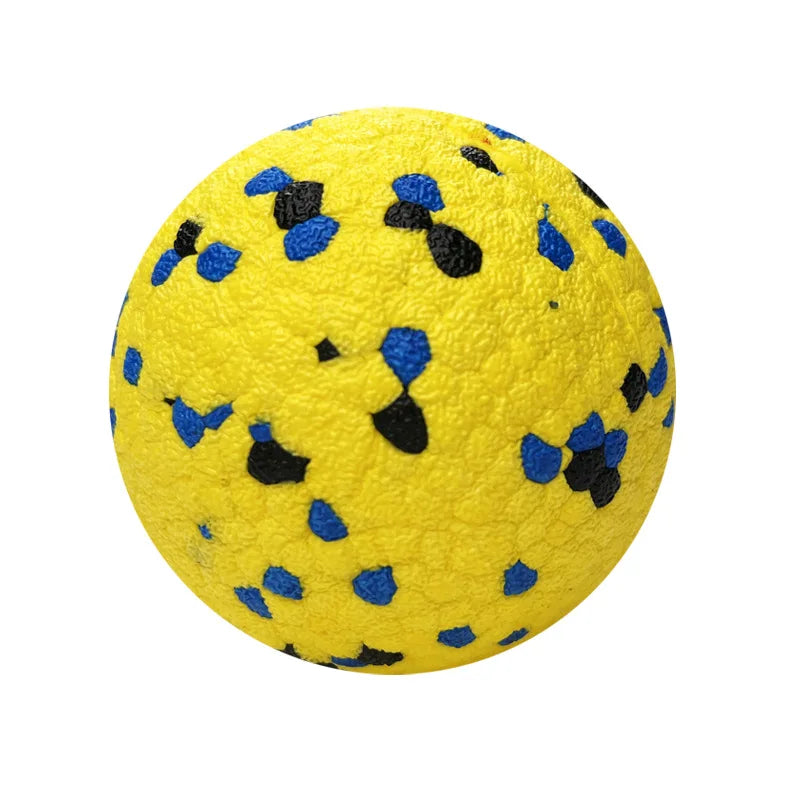 Pelota de juguete sólida resistente a mordeduras para perros pequeños y grandes, E-TPU de alta elasticidad, pelota para masticar para mascotas, juguete interactivo sin chirrido para cachorros