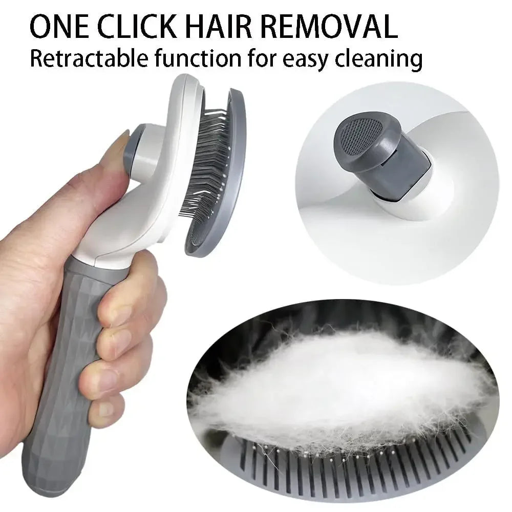 Cepillo autolimpiante para eliminar pelo de mascotas, cepillo para gatos, peine para eliminar pelo de mascotas, cepillos de aseo para gatos, peines para perros, accesorios para gatos