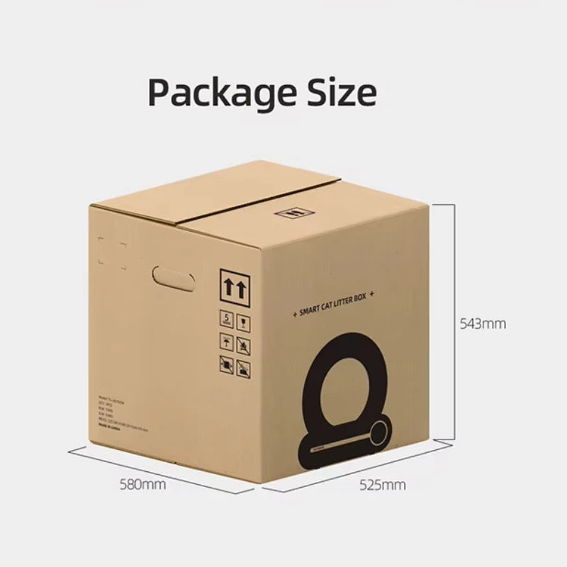 Caja de arena inteligente para gatos, completamente automática, gran capacidad, semicerrada, inodoro inteligente para gatos, Control remoto por aplicación