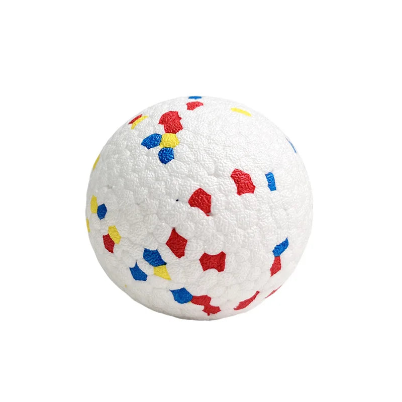 Pelota de juguete sólida resistente a mordeduras para perros pequeños y grandes, E-TPU de alta elasticidad, pelota para masticar para mascotas, juguete interactivo sin chirrido para cachorros