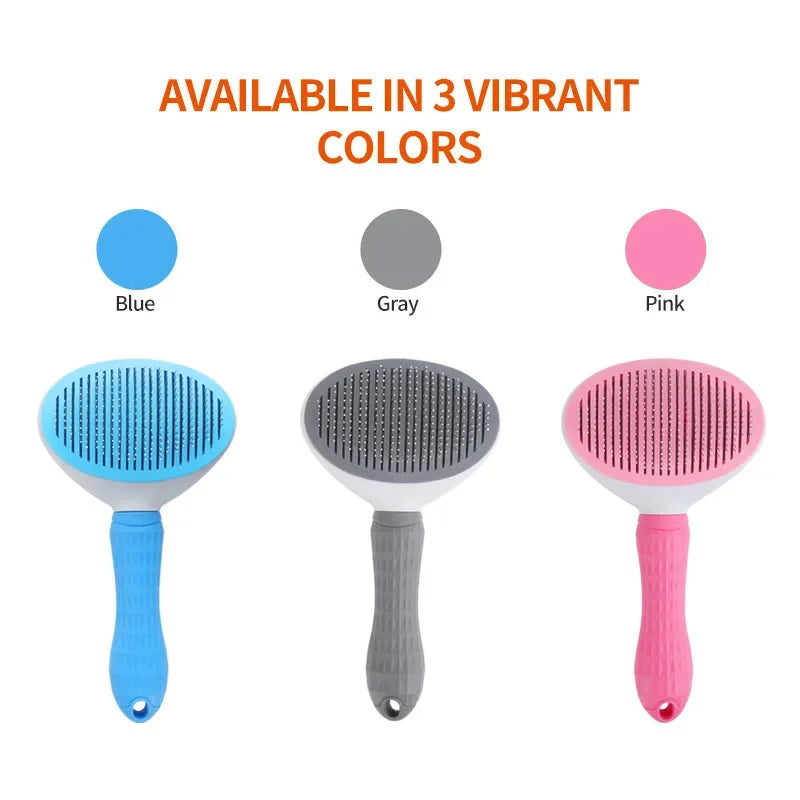 Cepillo autolimpiante para eliminar pelo de mascotas, cepillo para gatos, peine para eliminar pelo de mascotas, cepillos de aseo para gatos, peines para perros, accesorios para gatos