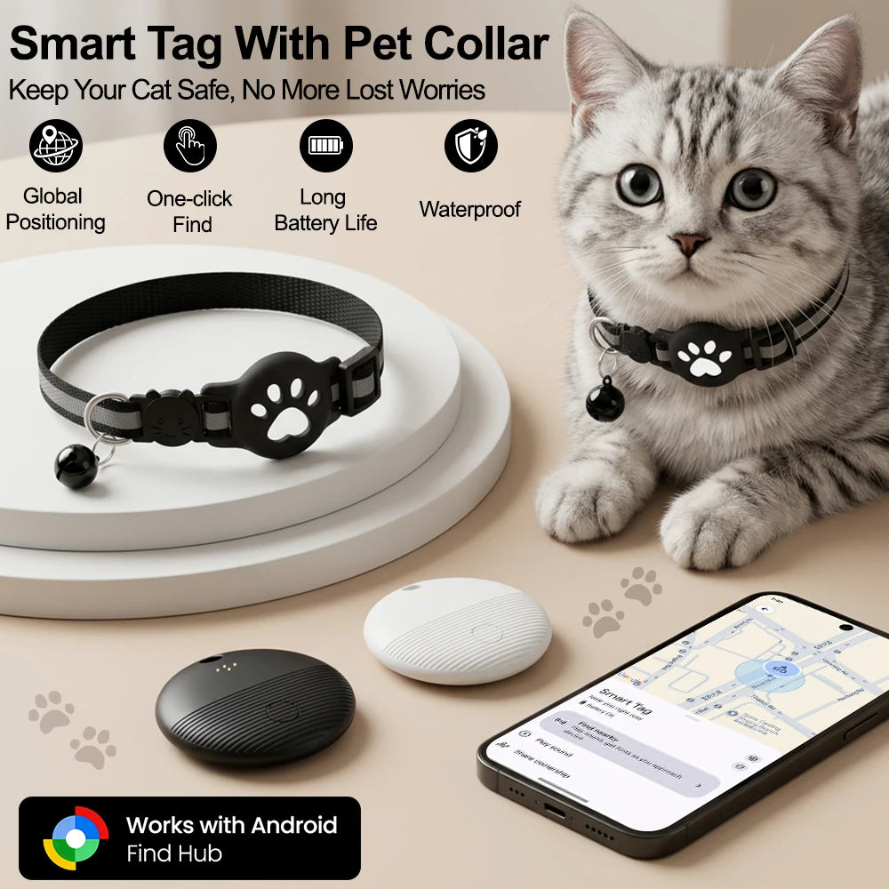 Rastreador GPS para Mascotas Resistente al Agua con Alerta en Tiempo Real