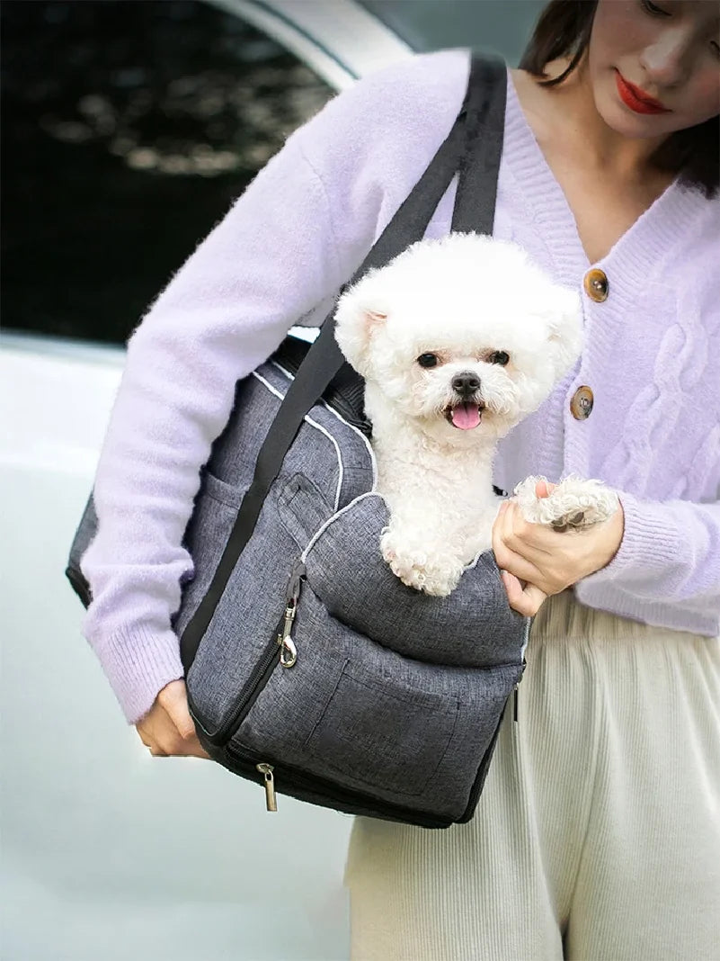 Asiento de Coche Portátil para Perros y Gatos, Cama de Viaje Segura para Mascotas, Transportín para Perros, Protección, Accesorios para Gatos