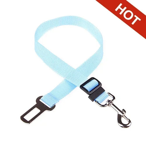 Cinturón de Seguridad Ajustable para Mascotas, Perros y Gatos, Arnés para Asiento de Coche, Clip de Seguridad, Correa de Tracción, Collares para Perros, Accesorios para Perros