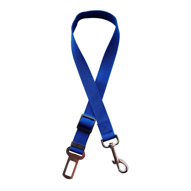 Accesorios ajustables para perros, cinturón de seguridad de coche para perros y gatos, asiento para mascotas, arnés para perros, Clip de plomo, palanca de seguridad, collares de tracción para perros