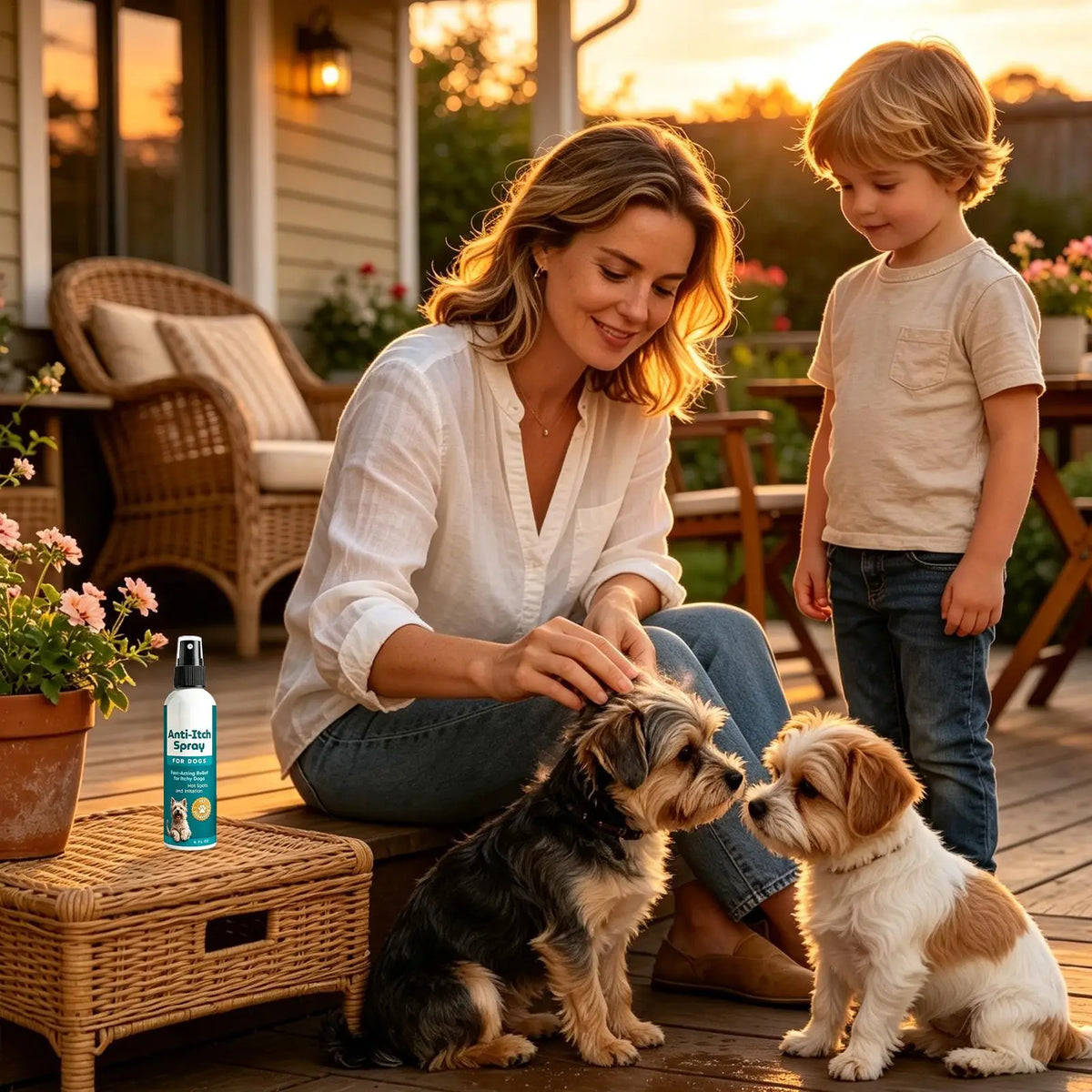 Spray Calmante para la Piel de Mascotas, Antipicazón, Hipoalergénico, Repara, Alivia Rasguños, Enrojecimiento, Sequedad, Spray para el Cuidado de la Piel Sensible de Perros y Gatos