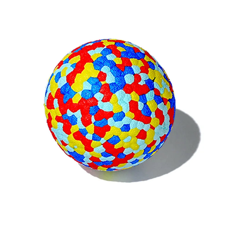 Pelota de juguete sólida resistente a mordeduras para perros pequeños y grandes, E-TPU de alta elasticidad, pelota para masticar para mascotas, juguete interactivo sin chirrido para cachorros