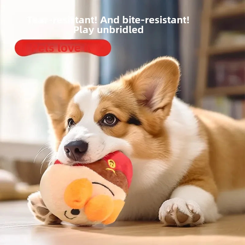 Nuevos juguetes para perros, rompecabezas interactivo, pelota eléctrica de peluche para saltar, payaso recargable por USB, juguete de entrenamiento para perros de dibujos animados, producto para mascotas