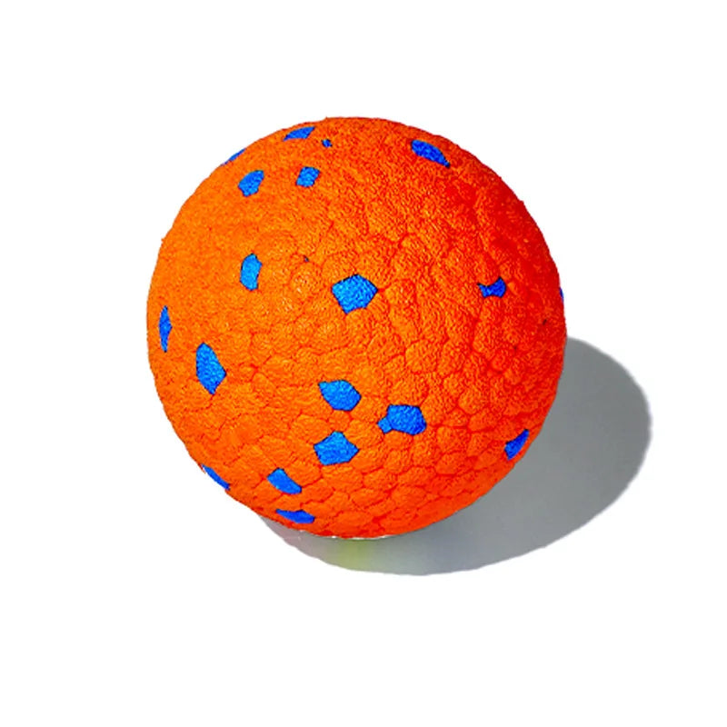 Pelota de juguete sólida resistente a mordeduras para perros pequeños y grandes, E-TPU de alta elasticidad, pelota para masticar para mascotas, juguete interactivo sin chirrido para cachorros
