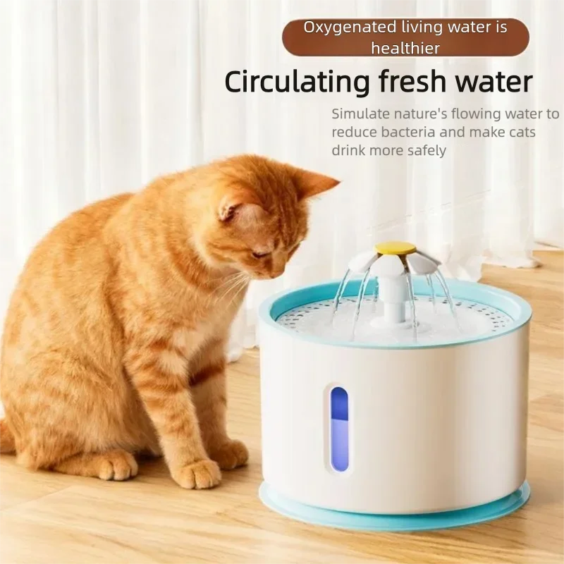 Fuente de Agua para Mascotas de Acero Inoxidable 3.2L con Bomba Silenciosa USB