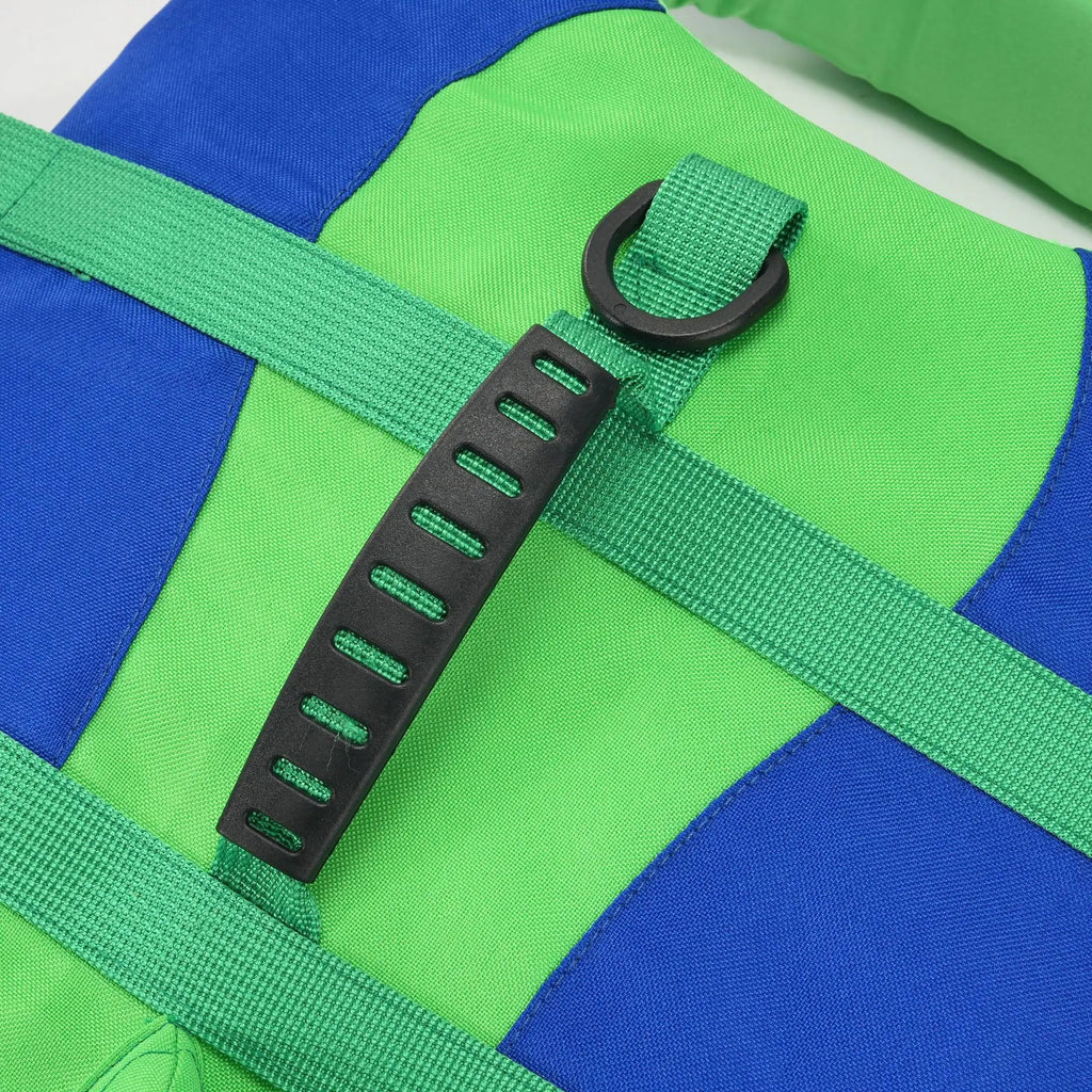Chaleco salvavidas para perros, chaleco de seguridad ajustable para nadar en piscina, surfear, flotar, ropa para perros, chaleco de rescate con cola.