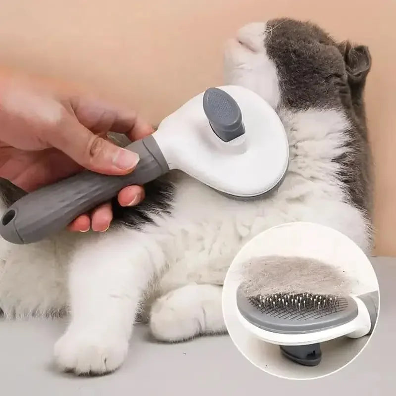 Cepillo autolimpiante para eliminar pelo de mascotas, cepillo para gatos, peine para eliminar pelo de mascotas, cepillos de aseo para gatos, peines para perros, accesorios para gatos