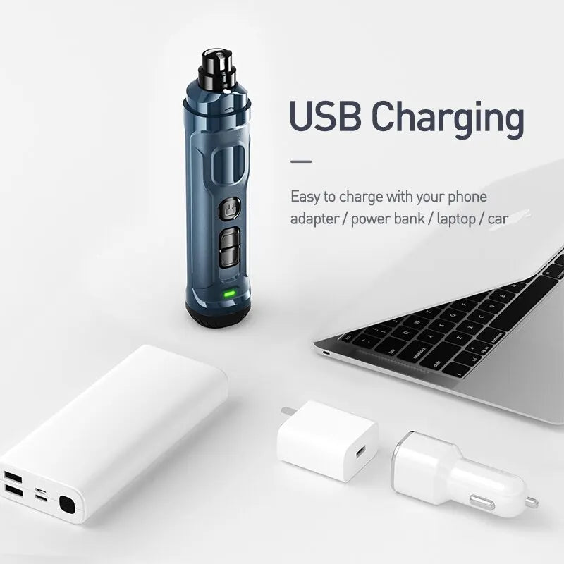 Cortauñas Eléctrico Recargable para Perros y Gatos ROJECO N30