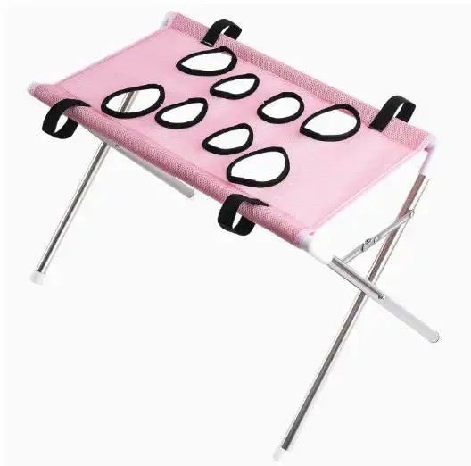 Soporte Plegable y Ajustable para Baño y Aseo de Mascotas, Hamaca de Malla para Lavado y Secado de Perros y Gatos