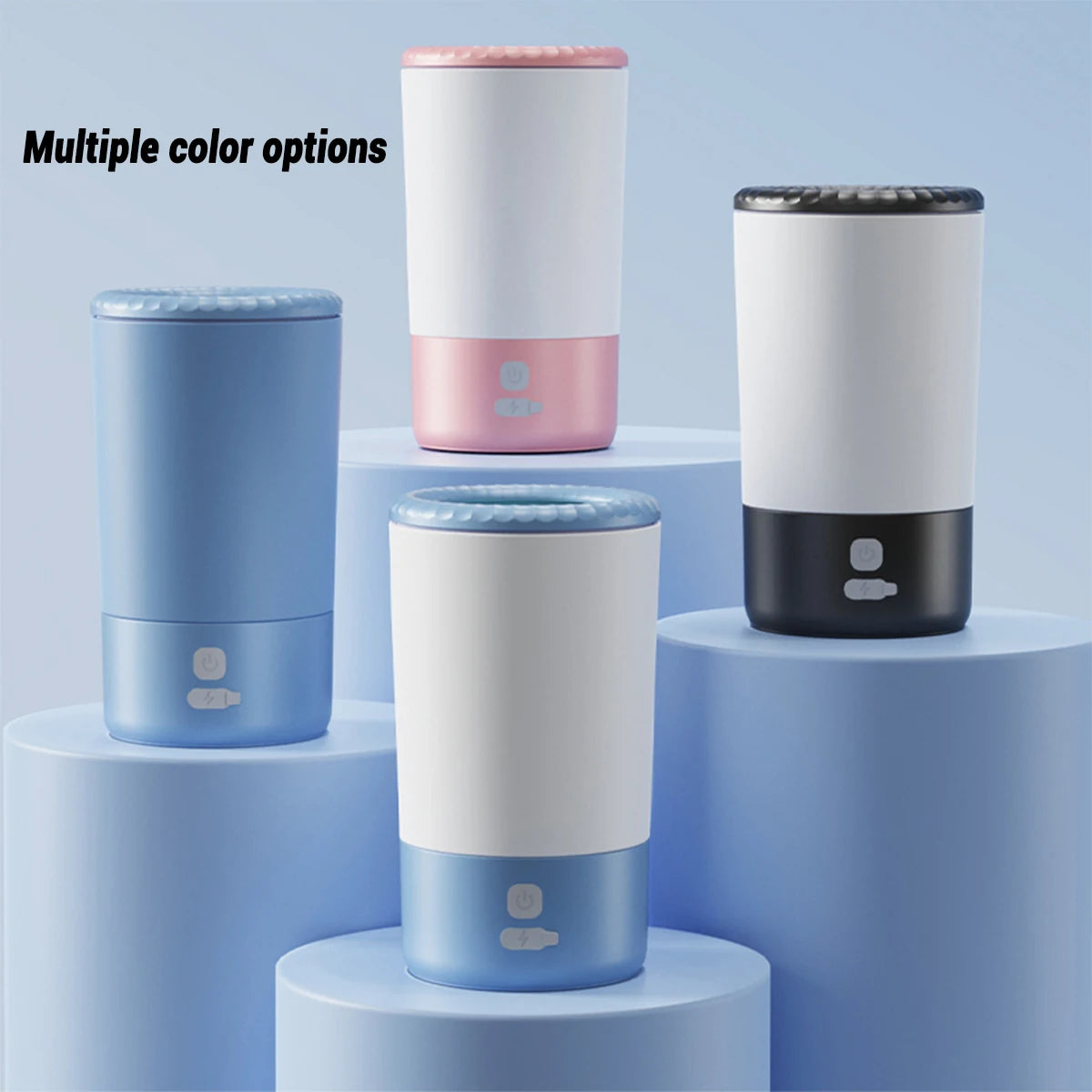 Lavadora de pies para mascotas, limpiador eléctrico de patas para mascotas, limpiador rápido automático para perros, taza para pies impermeable portátil de poco ruido