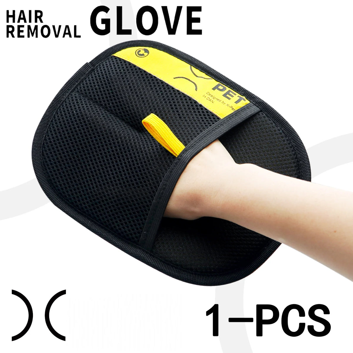 Guantes para quitar el pelo de mascotas electrostáticos para perros gatos, guantes de aseo lavables reutilizables con cepillo rodillo de pelusa 2 en 1 - Seguro No-T
