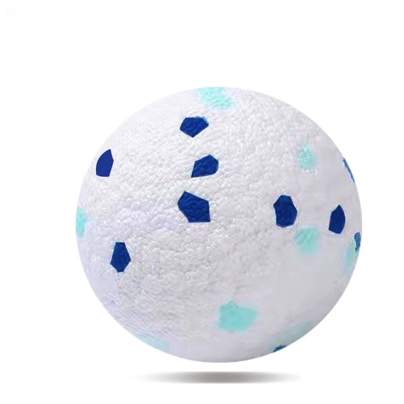 Pelota de juguete sólida resistente a mordeduras para perros pequeños y grandes, E-TPU de alta elasticidad, pelota para masticar para mascotas, juguete interactivo sin chirrido para cachorros
