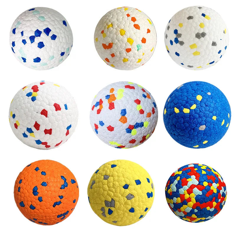 Strapazierfähiger, bissfester Spielzeugball für kleine und große Hunde, hochelastisches E-TPU, Kauspielzeug für Haustiere, geräuschloses interaktives Spielzeug für Welpen