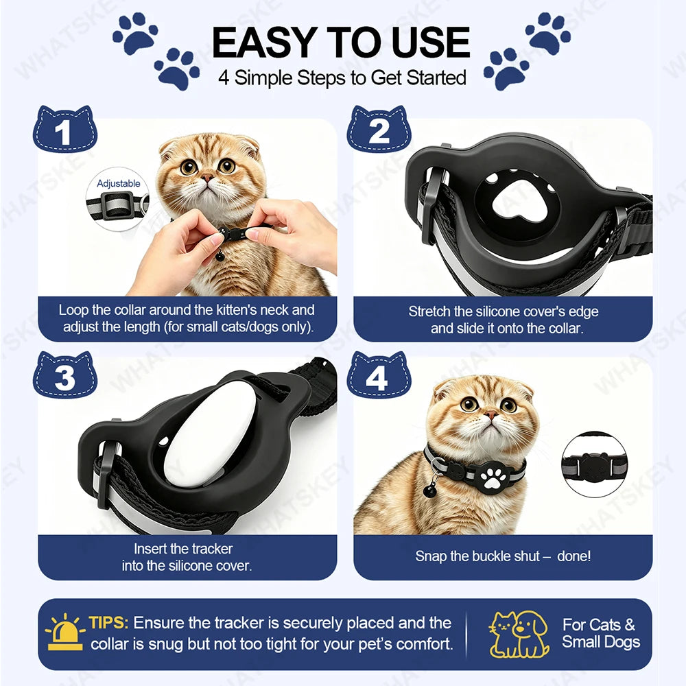 Rastreador GPS para Mascotas Resistente al Agua con Alerta en Tiempo Real