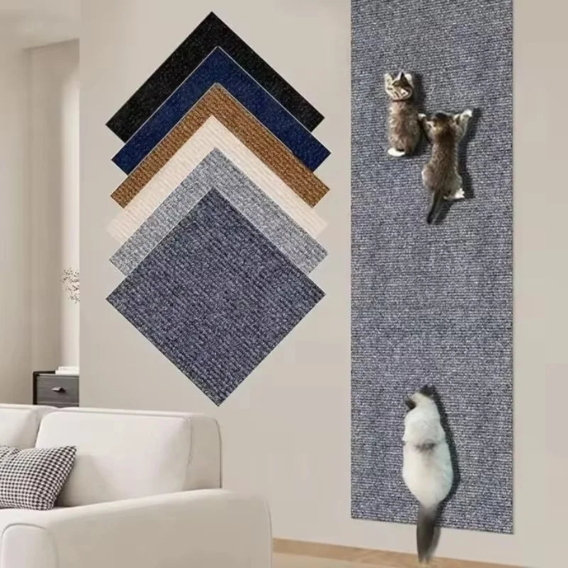 Protector de sofá rascador para gatos, 7 colores, almohadilla rascadora para gatos, protección de tablero, alfombra autoadhesiva recortable, alfombrilla rascadora para gatos DIY