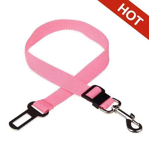 Cinturón de Seguridad Ajustable para Mascotas, Perros y Gatos, Arnés para Asiento de Coche, Clip de Seguridad, Correa de Tracción, Collares para Perros, Accesorios para Perros