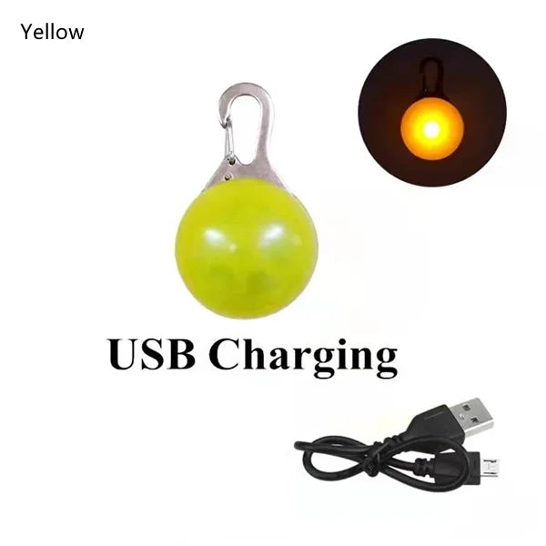 Collares Led para perros, colgante recargable con Usb para mascotas, Collar luminoso, colgante para cachorro, luz Flash, correa, accesorios, decoración, Collar para perro