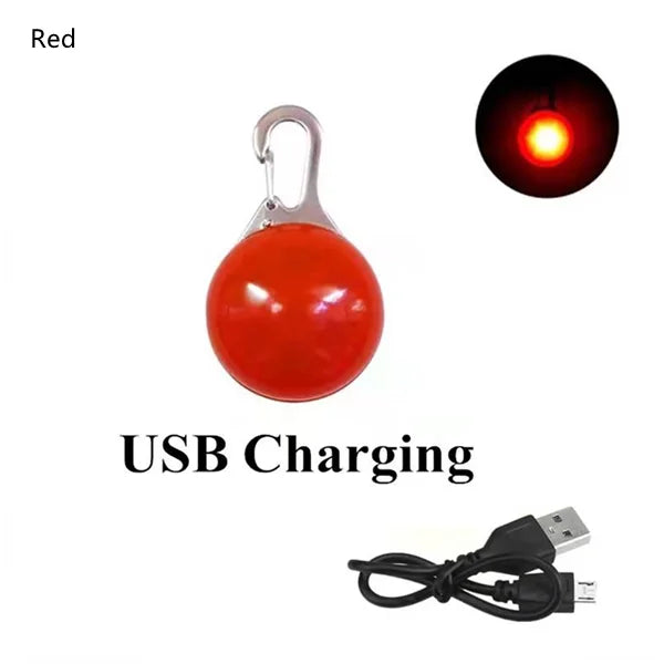 Collares Led para perros, colgante recargable con Usb para mascotas, Collar luminoso, colgante para cachorro, luz Flash, correa, accesorios, decoración, Collar para perro