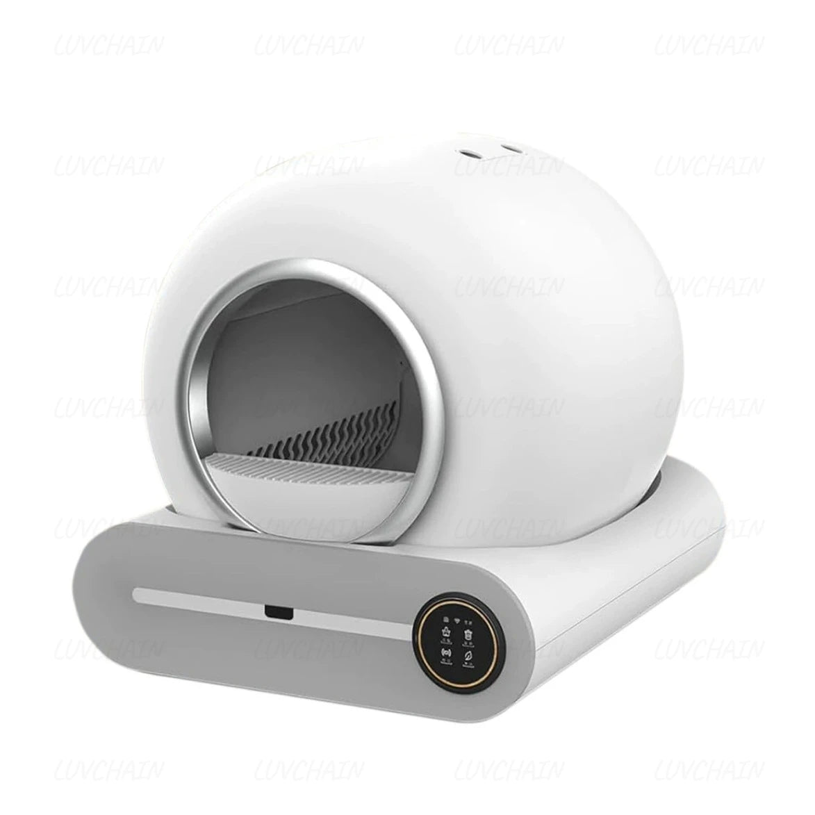 Caja de arena inteligente para gatos, completamente automática, gran capacidad, semicerrada, inodoro inteligente para gatos, Control remoto por aplicación