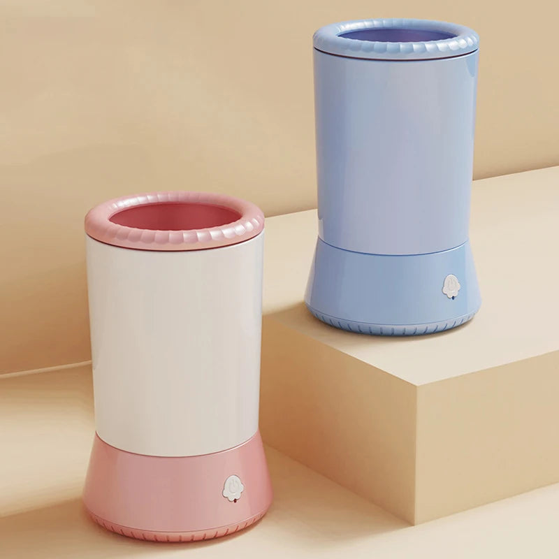Lavadora de patas de perro portátil para mascotas, limpiador automático de patas de mascotas, masajeador eléctrico de patas, limpiador de patas de perro recargable por USB automático
