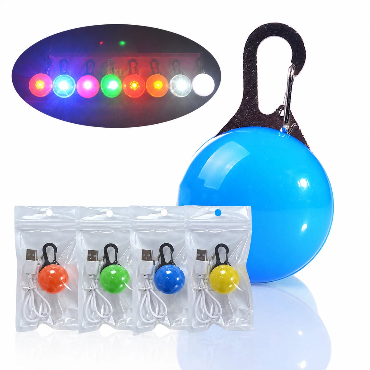 Collares Led para perros, colgante recargable con Usb para mascotas, Collar luminoso, colgante para cachorro, luz Flash, correa, accesorios, decoración, Collar para perro