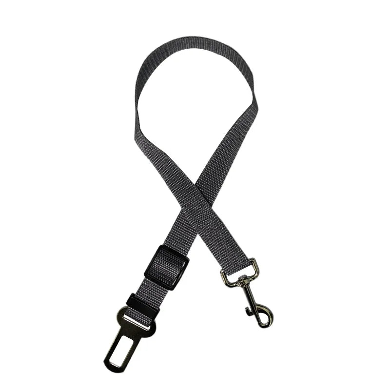 Accesorios ajustables para perros, cinturón de seguridad de coche para perros y gatos, asiento para mascotas, arnés para perros, Clip de plomo, palanca de seguridad, collares de tracción para perros